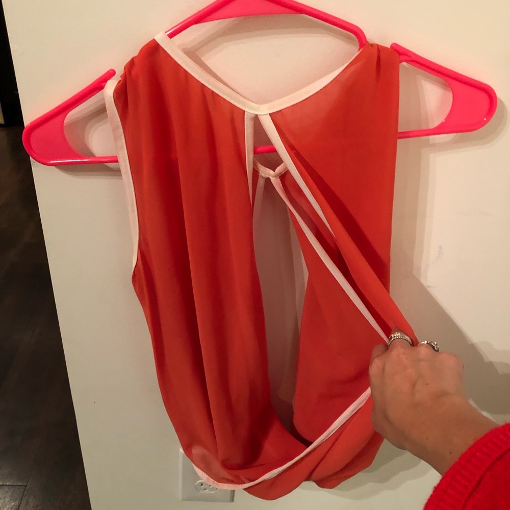 Open top, front and back - Orange